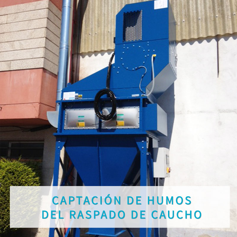 CAPTACIÓN DE HUMOS DEL RASPADO DE CAUCHO