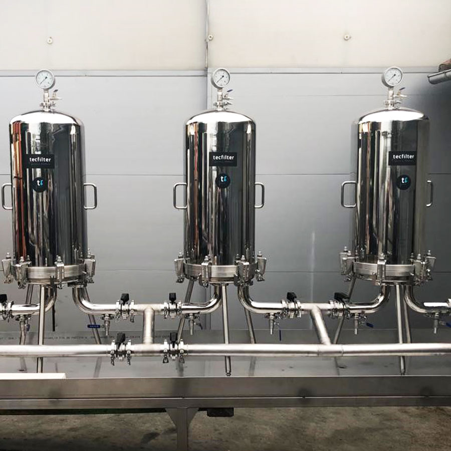 Bancada de filtración para vino (bodega)