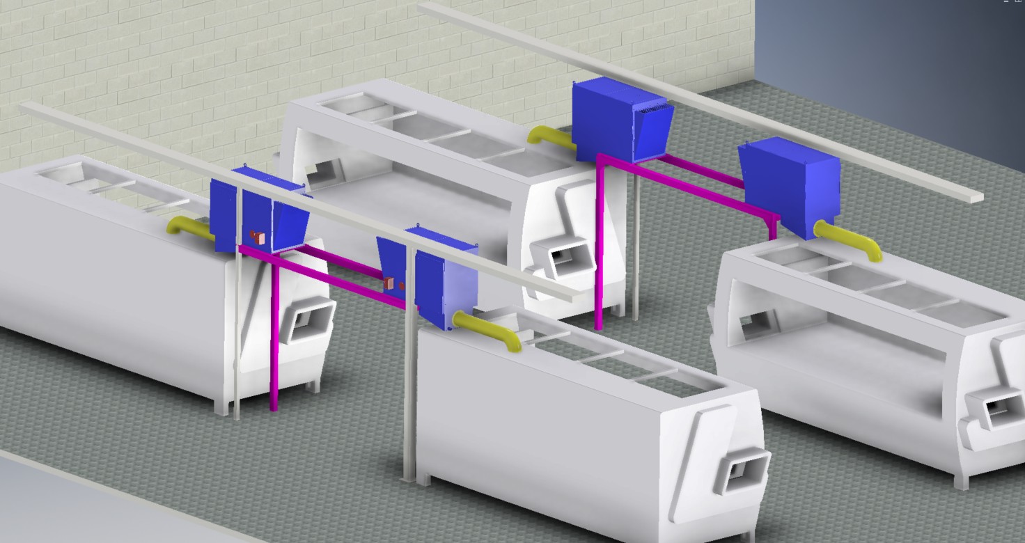 Sistema de captación neblinas en centros de mecanizado