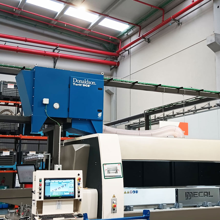 Sistema de captación neblinas en centros de mecanizado (aluminio)