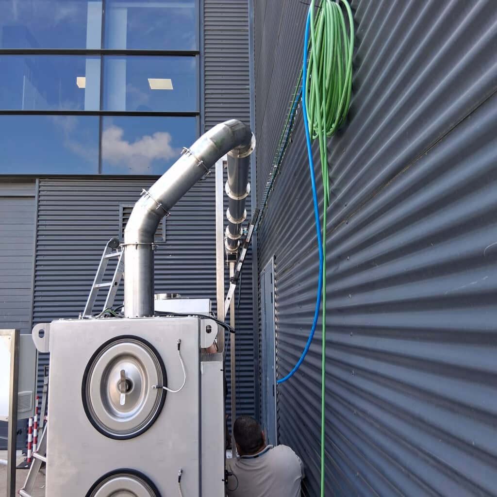 Sistema de captación de muestras de producto alimentario en estado pulverulento