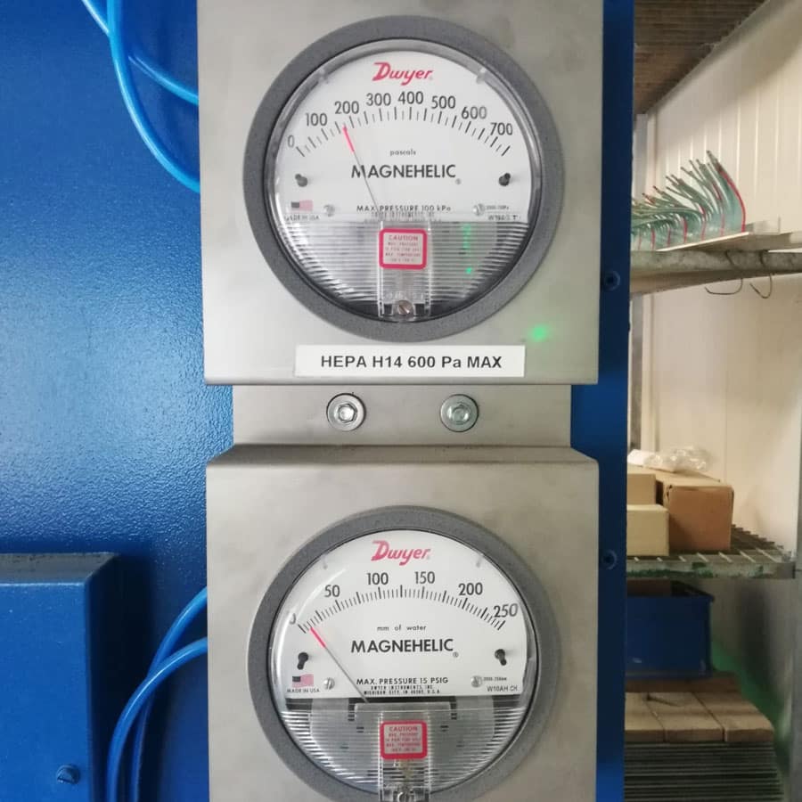 Sistema de filtración para la eliminación de polvo en salas de control