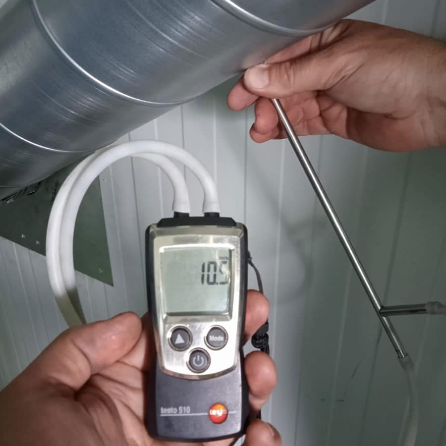 Sistema de filtración para la eliminación de polvo en salas de control