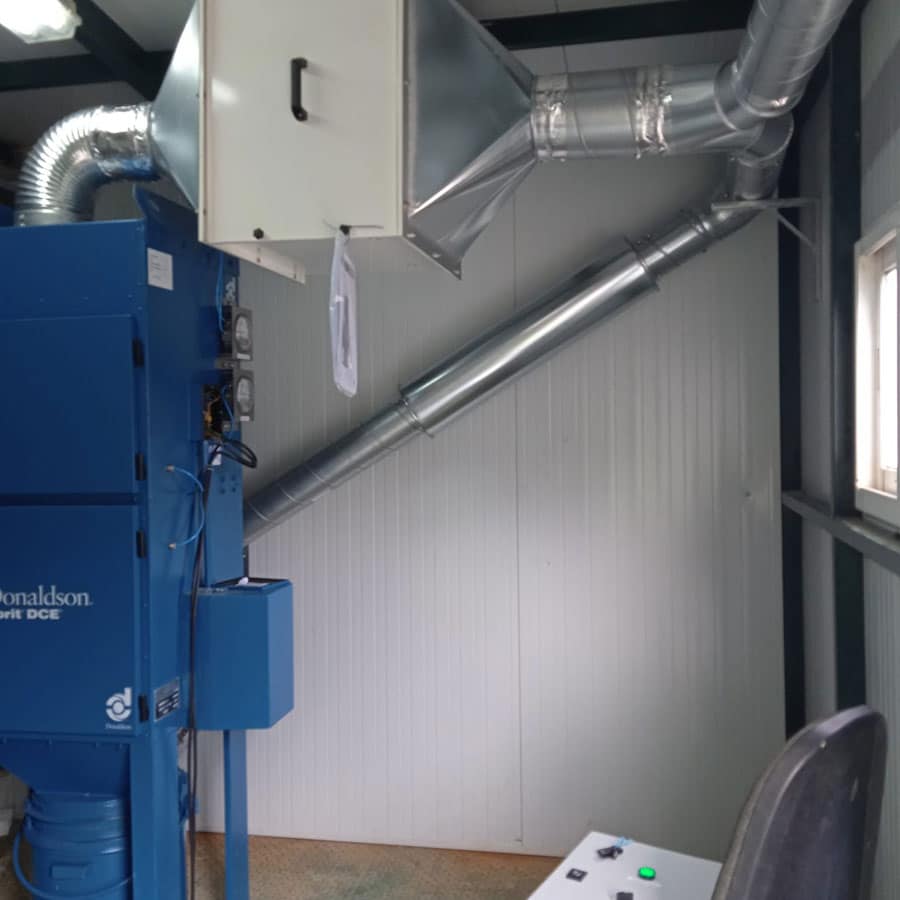 Sistema de filtración para la eliminación de polvo en salas de control
